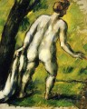 Bañista de espaldas Paul Cezanne Desnudo impresionista